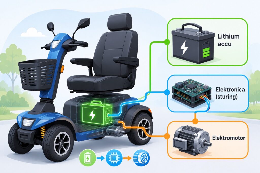 scootmobiel lithium accu